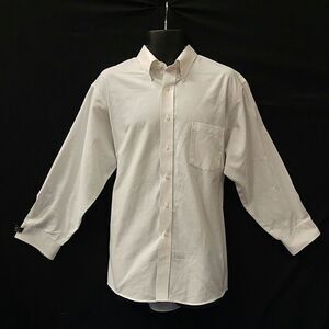 MEN'S VAN HEUSEN WHITE BUTTON DOWN DRESS SHIRT